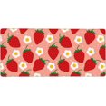 thumbnail image 1 of Pink Strawberry Gaming Mouse Pad XL, Extended Stitched Edges Mousepad, Large Mouse Mat Desk Pad, Long Non-Slip Rubber Base Mice Pad（35.5x16 Inch）, 1 of 5