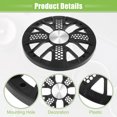 thumbnail image 4 of Unique Bargains 2 Pcs 8' Car Speaker Grills Cover Round 8 Inch Audio Subwoofer Guard Protector with Screws ABS Black, 4 of 8
