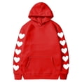 thumbnail image 1 of Birdeem Sweat à Capuche Imprimé pour la Saint-Valentin, Haut en Peluche à Capuche, 1 of 1