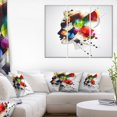 thumbnail image 2 of Design Art Woman Abstract Profile Canvas Print, 2 of 2