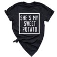 thumbnail image 2 of Meichang T-Shirts pour Femmes Valentines Day Tops Imprimé Cœur Amour Doux T-Shirts Mignons Col Rond Manches Courtes T-Shirts de Vacances Valentines Day, 2 of 5