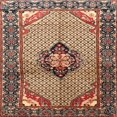 thumbnail image 1 of Ahgly Tapis d'Intérieur Carré Traditionnel Brun Sable Persan, 10 Pieds Carré, 1 of 6