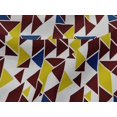 thumbnail image 4 of oneOone Viscose Jersey Fabric Parallelogram & Triangle Geometric Printed Fabric 1 Yard 60 Inch Wide, 4 of 5