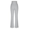 thumbnail image 4 of Plebaso Pantalon Évasé Taille Haute pour Femmes Extensible Mince Legging Décontracté d'Entraînement Bootcut Pantalon de Yoga pour Femmes, 4 of 6