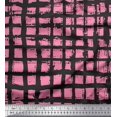 thumbnail image 1 of Soimoi Pink Cotton Cambric Fabric Check Check Decor Fabric Printed Yard 56 Inch Wide, 1 of 4