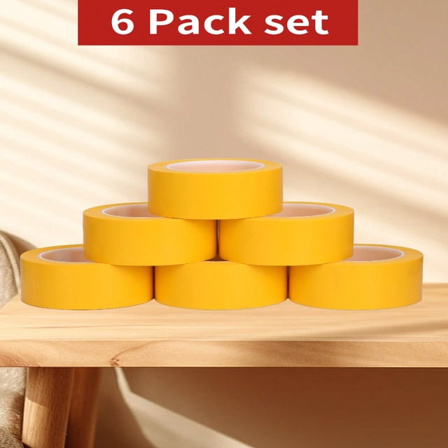 CHUANK 6 Rouleaux/ensemble Ruban PVC Moderne Uni Adhésif Fort Patch pour la Maison