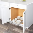 thumbnail image 2 of Kitchen Pull Out Cabinet Organizer, 14"W x 21"D x 4"H Under Cabinet Slide Out Sliding Shelf Wire Storage Rack, Chrome, 2 of 8