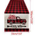 thumbnail image 3 of RKSTN Table Runner Valentine's Day Table Flag Festival Decoration Love Little Gnome Pattern Linen Table Cloth 33 * 183cm Table Cover, 3 of 7