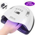 thumbnail image 1 of UV LED Nail Lamp   180W Nail Curing Lamps for Home & Salon  Led Nail Dryer with Automatic Sensor/4 Timer Setting  Professional Nail Art Tools for Gel Polish, 1 of 12