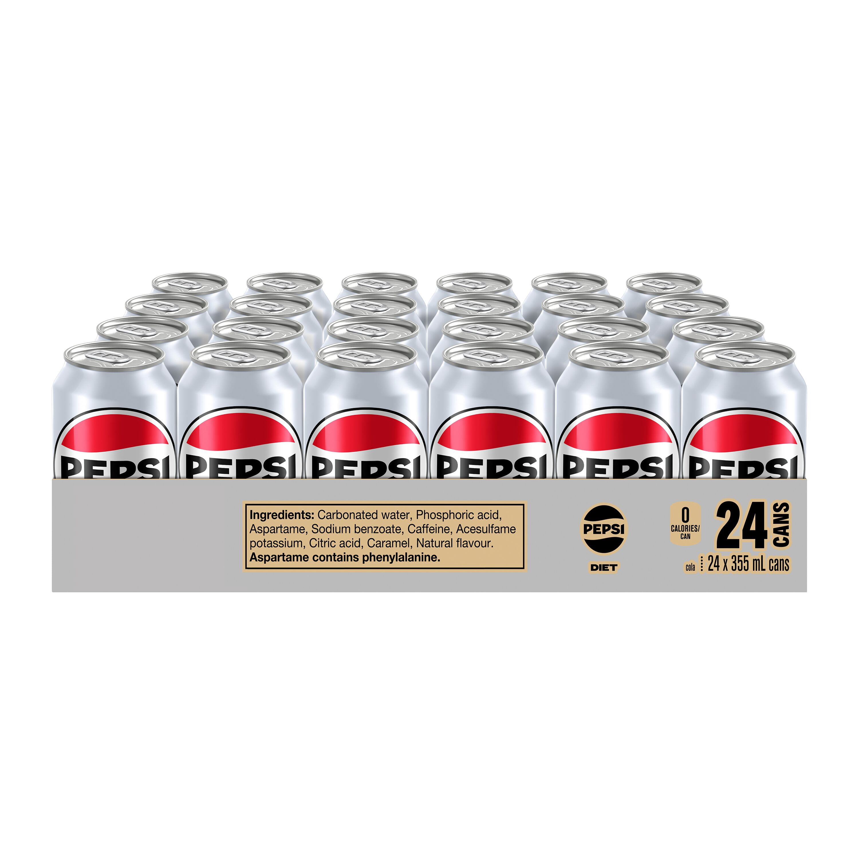 Pepsi Diet Cola 355mL cans, pack of 24 - Walmart.ca