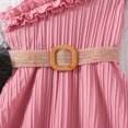 thumbnail image 4 of 2025 Girls Dresses Children Dress Spring Summer Dress Strap Ruffles Solid Color Winter Clothes Size 6 Years Princess Girls Casual Dress Dress Long with, 4 of 6