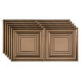 thumbnail image 1 of Fasade Traditional 3 Vinyl 2ft x 4ft Glue Up Ceiling Panel Argent Bronze 5 Pack, 1 of 5