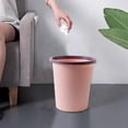 thumbnail image 1 of Small Trash Can with Lid | Press Top Wastebasket for Bathroom, Kitchen, or Office | Plastic Garbage Bin with Bag Holder | Compact Step-On Trash Can for Small Spaces, Dorm, or RV, 1 of 7