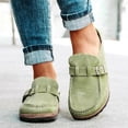 thumbnail image 3 of Women Casual Comfy Clogs Suede Slip On Sandals Summer Home Office Shoes, 3 of 5