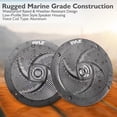 thumbnail image 3 of Pyle PLMRS5B 5.25 Inch Waterproof Low Profile Marine Speakers, Black (2 Pack), 3 of 6