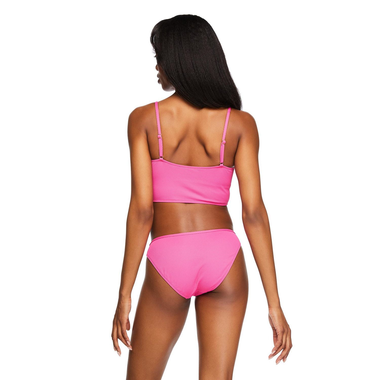 Bas de bain avec ceinture montée en V No Boundaries pour femmes