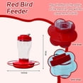 thumbnail image 4 of Kieccall Hummingbird Feeders for Outdoors - Package of 2 Red Plastic Feeders, Ant-Proof Hanging Design, Durable and Easy to Clean, for Garden and Patio, 4 of 5