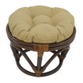 thumbnail image 1 of 18-inch Round Spun Polyester Tufted Footstool Cushion, 1 of 2
