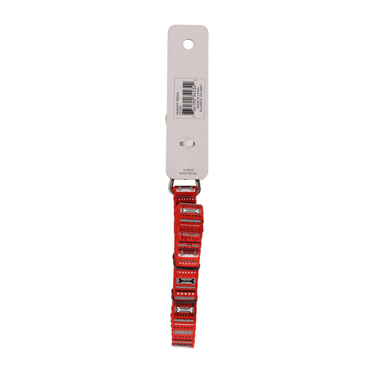 Pet Attire by Coastal 5/8 Pouces x 4 Pieds Laisse pour Chien Rouge Réfléchissante