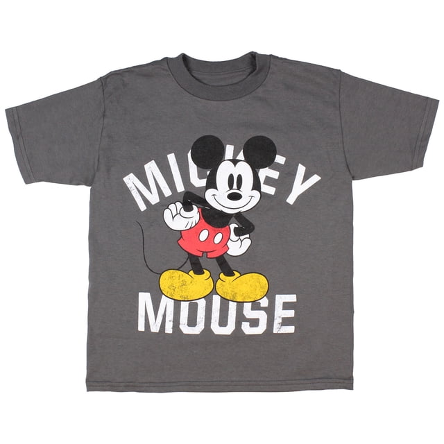 Disney Mickey Mouse T-Shirt Garçon Mains sur les Hanches Posture