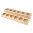 thumbnail image 4 of Milaget 2 Tier Wood Essential Oil Storage Box Case Holder Display for 12pcs 15ml Bottle 12 Slots, 4 of 7
