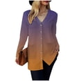 thumbnail image 4 of Gubotare Cardigans pour Femmes avec Poches, Décontractés, Légers, à devant Ouvert, Chandails Cardigan pour Femmes (Violet, TG), 4 of 8