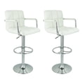 thumbnail image 1 of Nicer Furniture White Hexagrid Bar Stool, 1 of 1