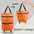 thumbnail image 1 of RXIRUCGD Collapsible Trolley Bags Folding Shopping Bag with Wheels Foldable Shopping Cart Reusable Shopping Bags Grocery Bags Shopping Trolley Bag on Wheels, 1 of 5