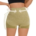 thumbnail image 2 of Hurxie Deals Shorts de Gym pour Femmes Taille Haute Lissage des Fesses Shorts de Yoga Sans Couture Vêtements de Sport pour Femmes, 2 of 8