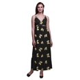 thumbnail image 1 of Bimba Butterfly Printed Adjustable Spaghetti Strap Long Maxi Dress Summer Beachwear-Medium, 1 of 6