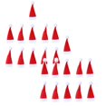 thumbnail image 1 of Oleegame 2PC Stainless Steel Cutlery Set Tool Christmas Set Christmas Fork 11PCS Hat Tableware Decorative Storage Home Decor Red, 1 of 8