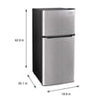 thumbnail image 4 of Frigidaire 4.5 Cu. ft. Compact Retro Refrigerator with Freezer Compartment, Platinum Mini Fridge for Bedroom, Dorm, Office, Apartment, 4 of 7