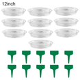 thumbnail image 2 of MesaSe 10Pcs Plastic Home Garden Flower Pot Plant Labels Tags Planter Tray Saucers, 2 of 8