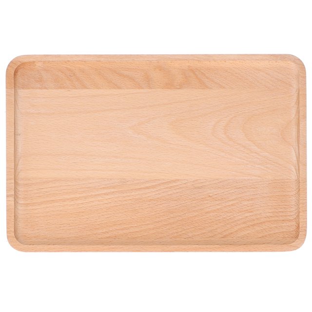Fruit Dishes Beech Wooden Serving Tray Rectangular Decorative Dessert Plate Kitchen Supplies30x20x2cm