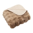thumbnail image 4 of Holiday Time Camel Bubble Faux Fur Throw, 4 of 4