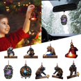 thumbnail image 2 of Worker Ornament Eye-catching Fine Workmanship Fade Resistant Wear-resistant Not Easy to Break Festival Decorations Reusable Christmas Hanging Printed Ornaments for Party, 2 of 8