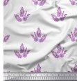 thumbnail image 1 of Soimoi Rayon Fabric Leaves & Floral Block Fabric Prints by Yard 42 Inch Wide, 1 of 3