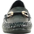 thumbnail image 3 of kozi Femme Confort Décontracté Chaussure Compensée à Enfiler Mocassin ML3252 Bout Rond Détail Boucle Semelle Intérieure Amovible Noir Taille 8, 3 of 8