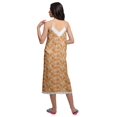 thumbnail image 2 of Moomaya Robe de Nuit Imprimée pour Femmes, Col en V, Bretelles Spaghetti, 2 of 6