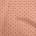 thumbnail image 1 of oneOone Polyester Spandex Dark Peach Fabric Retro Minimal Iron Sewing Craft Projects Fabric Prints By Yard 56 Inch Wide, 1 of 5