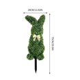 thumbnail image 3 of weibbin 29.5 Inch Simulation Green Rabbit Shaped Topiary Tree Artificial Plant Ground Plug For Garden Patio Outdoor Easter Decor, 3 of 9