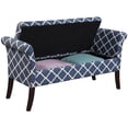 thumbnail image 3 of Convenience Concepts Designs4Comfort Banc de Chambre Garbo en Tissu Bleu, 3 of 3