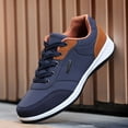 thumbnail image 2 of XZNGL Chaussures de Course Lacets de Chaussures pour Espadrilles Hommes Mode Décontractée à Lacets Cuir Sport Chaussures de Course Respirantes Espadrilles, 2 of 8