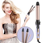 TopLLC Rotating Curling Iron Curling And Straightening Hair 2 In 1 Automatic Curling Wand For Curls Beach Waves30s Fast Heat-up Long Barrel For Long Hair Rotating Curling Iron
