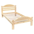 thumbnail image 3 of Twin Bed Wooden Frame Solid Pine Unfinished with Slats Arizona, 3 of 6