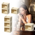 thumbnail image 3 of Foldable Double Door Storage Organizer With Flat Lid And White Drawer For Home Organization Multifunctional Furniture Solution, 3 of 4