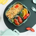 thumbnail image 4 of Bento Lunch Box,Food Grade Lunch Box with Cutlery Bento Box Microwave Heated Office Worker Student Portable Lunch Box 1100Ml,Bento Box Adult Lunch Box,Lunch Box Containers,Adult Lunch Box, 4 of 6