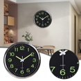 thumbnail image 2 of 12 Inch Luminous Silent Non Ticking Night Glow In The Dark Quartz Wall Clock, 2 of 6