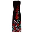 thumbnail image 3 of Innerwin Longues Robes Maxi à Imprimé Floral pour Femmes, Robe d'Été de Plage, Vacances, Sans Manches, Robe Débardeur Hawaïenne Style J 2TG, 3 of 4