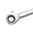 thumbnail image 3 of Unique Bargains Double Box End Ratcheting Wrench (10x11mm) Metric 72 Teeth 12 Point Ratchet Spanner Tools, CR-V, 3 of 5